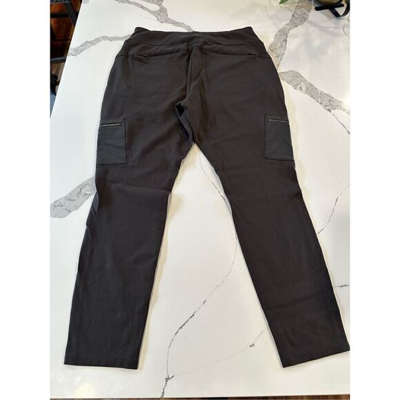 Athleta Highline Hybrid Cargo Tight Dark Onyx Grey Women’s Sz 16 - Picture 2 of 8